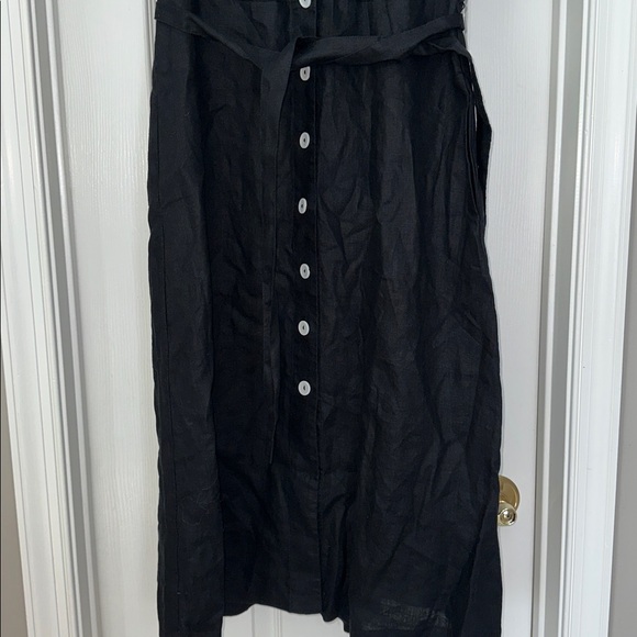100% European Linen Button Front Dress - Picture 5 of 14
